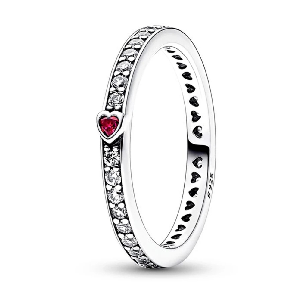Sterling silver diamond ring - Picture 2 of 5